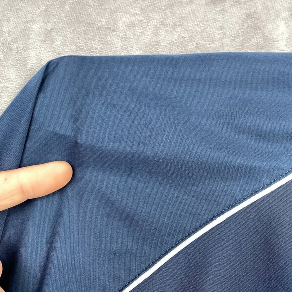 Footjoy FJ Golf Windbreaker Mens XL Blue V-Neck Short Sleeve Performance Sports - Picture 7 of 12